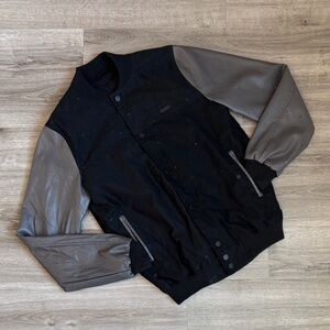 KR3W black/gray varsity jacket